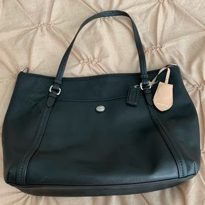 Coach Black Leather Tote bag